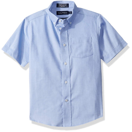 Nautica Boys School Uniform Short Sleeve Button-Do