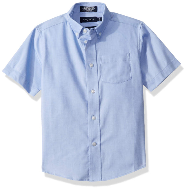 Nautica Boys School Uniform Short Sleeve Button-Do