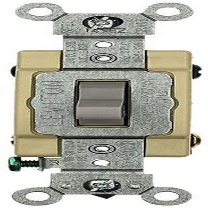 Leviton 1224-SGY 20 Amp, 120/277 Volt, Toggle 4-Wa