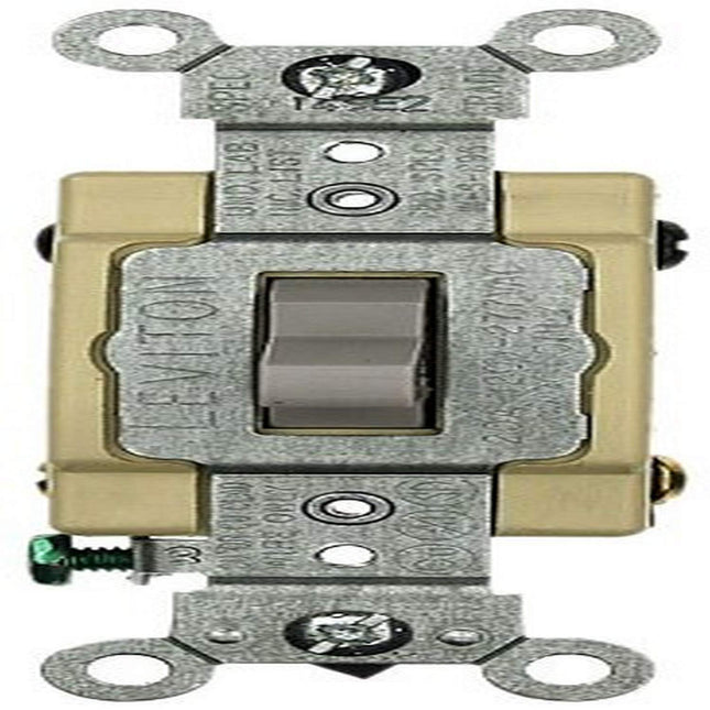 Leviton 1224-SGY 20 Amp, 120/277 Volt, Toggle 4-Wa