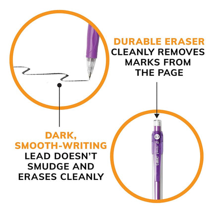 BIC Velocity Mechanical Pencil 0.7mm 4ct, Black (MV7P41-Blk)