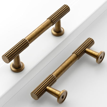 Coinkoly Antique Brass Cabinet Handles Kitchen Pul