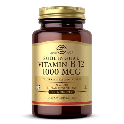 Solgar - Vitamin B12, 1000 mcg, 250 Nuggets