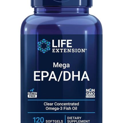 Life Extension Mega Epa Dha Softgels, 120 Count