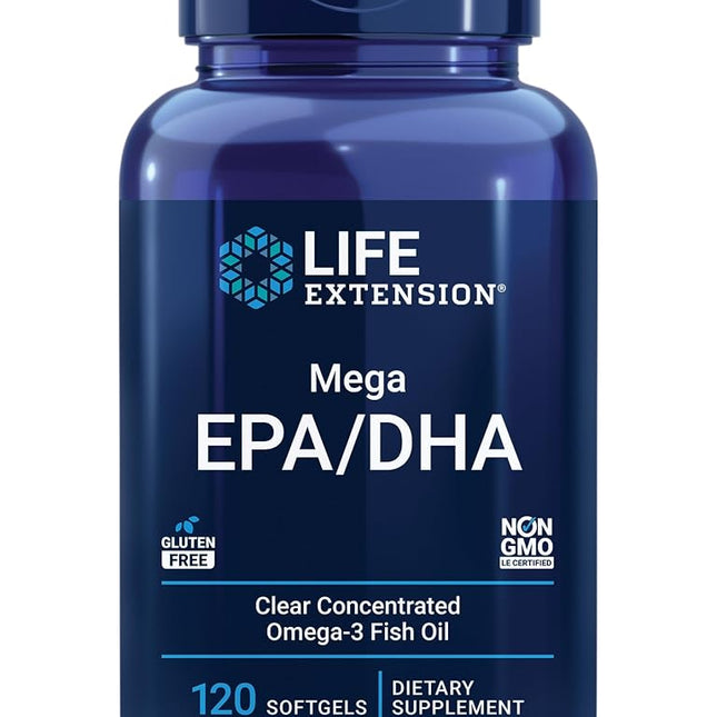 Life Extension Mega Epa Dha Softgels, 120 Count