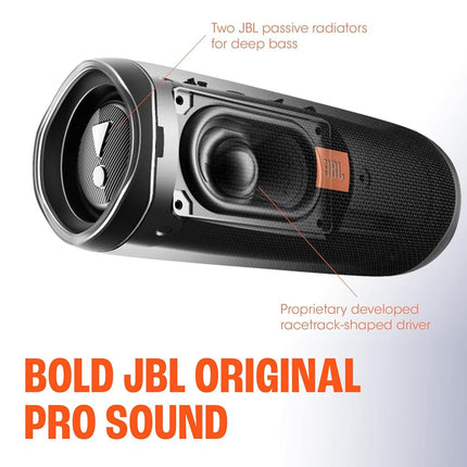 JBL Flip 5 Waterproof Portable Wireless Bluetooth Speaker Bundle with divvi! Protective Hardshell Case - White