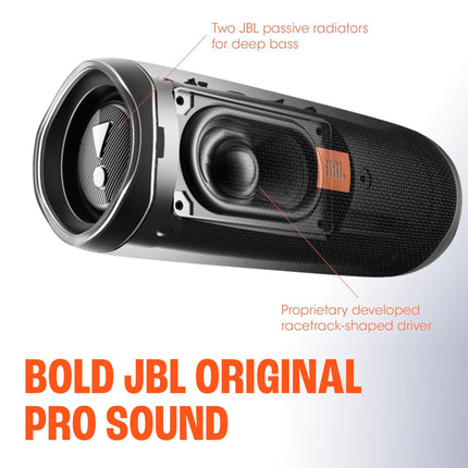 JBL Flip 5 Altavoz Bluetooth Inalámbrico Portátil Resistente al Agua con Estuche Protector Rígido divvi! - Blanco