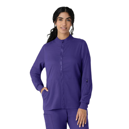 WonderWink womens Jacket, Grape, Medium