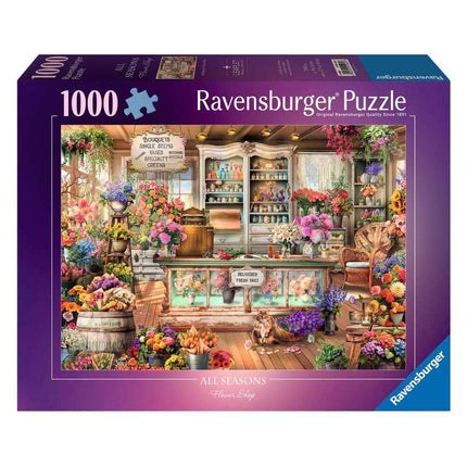 Ravensburger All Seasons Flower Shop 1000 Piece Jigsaw Puzzles for Adults and Kids Age 12 Years Up