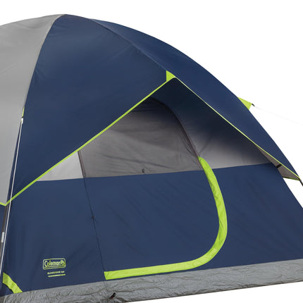 Coleman Sundome 6-Person Tent with Rainfly, Weatherproof Tent Sets Up in 10 Mins