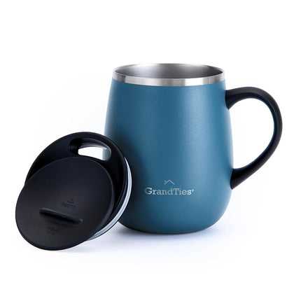 GrandTies Insulated Coffee Mug with Handle - Slidi