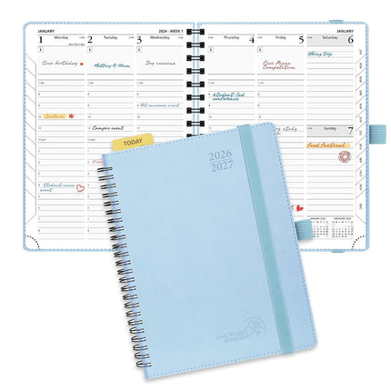 POPRUN Planner 2026-2027 (Medium - 6.5'' x 8.5'') 