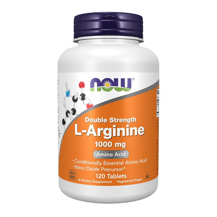 NOW L-Arginine 1000 mg, 120 Tablets