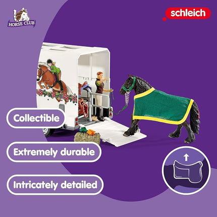 Schleich Horse Club - 38Pc Horse, Truck and Trailer Playset - 5+ | 42346