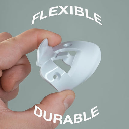 Door Silencer Strike Plate - Flexible, Noise Eliminating Solution For Loud Doors Fits Existing Plate With No Modifications, Stops Slamming Noise Perfect For Nursery, Bedroom, Sleepers, Auditory Issues