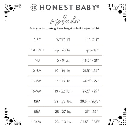 HonestBaby baby-boys 5-pack Bodis de Manga Larga Enterizos 100% Algodón Orgánico para Bebés, Unisex, 5 unidades Good Natured, 3-6 Meses