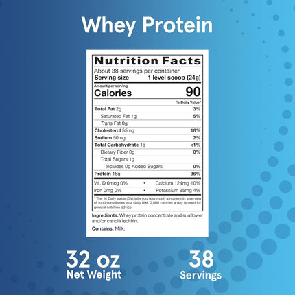 Jarrow Formulas Whey Protein, Supports Muscle Development, Unflavored, 32 oz.