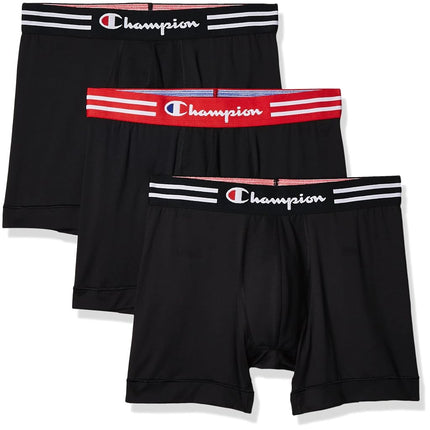 Champion Men's Boxer Briefs, Performance Stretch, 