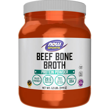 NOW Sports Nutrition, Beef Bone Broth Powder made 