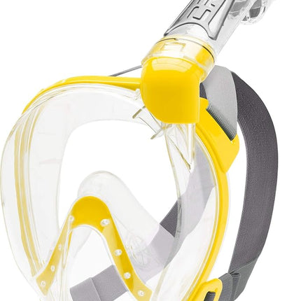 Cressi Duke Full Face Snorkel Dry Mask - Available in Standard Version or with Action Cam Holder, Adult Unisex