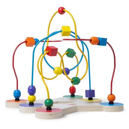 Melissa & Doug Classic Bead Maze - Wooden Educational Toy (Frustration-Free Packaging)