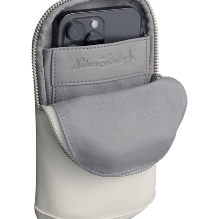 Estuche STANLEY Cross Bottle Essentials Max | Soporte para teléfono, billetera y llaves para botella de agua | Bolsa accesoria de piel sintética para correa de transporte | Accesorios para vasos | Sin BPA | Crema