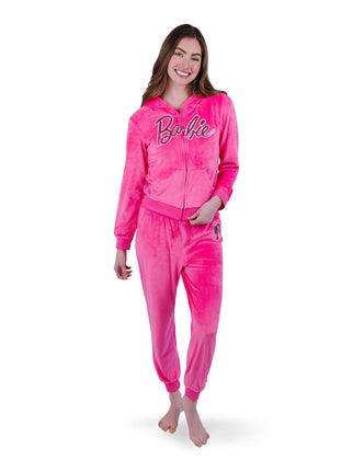 Barbie Velour Matching Family Zip Up Hoodie Pants 