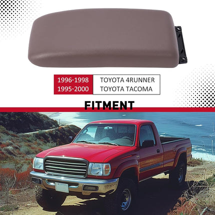 Cierre de tapa de consola central HECASA compatible con Toyota Tacoma 4Runner 1995-2000, repuesto para 5890535040E0, puerta de reposabrazos de plástico