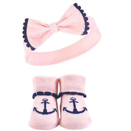 Coffret cadeau bandeau et chaussettes Hudson Baby pour bébés filles, Flamingo, lot de 10 (10 unités)