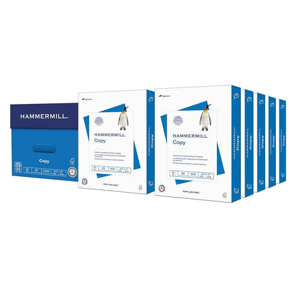 Hammermill Paper, Papier Copie sous Film, 20lb, 8,5 x 11, Lettre, 92 de Brillance, 5000 Feuilles / Boîte de 10 Rames (150010C) Fabriqué aux États-Unis