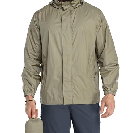 33,000ft Packable Rain Jacket Men's Lightweight Wa
