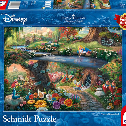 Schmidt | Thomas Kinkade: Disney Alice in Wonderland Puzzle - 1000pc | Puzzle | Ages 12+ | 1 Players