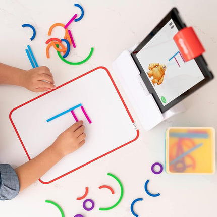 Osmo - Little Genius Starter Kit for Fire Tablet + Early Math Adventure - 6 Educational Games - Ages 3-5 - Counting, Shapes & Phonics - STEM Toy (Osmo Fire Tablet Base Included) (Amazon Exclusive)