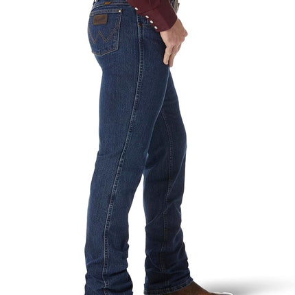 Wrangler Men's Premium Performance Cowboy Cut Slim Jean, Mid Stone, 35W x 36L