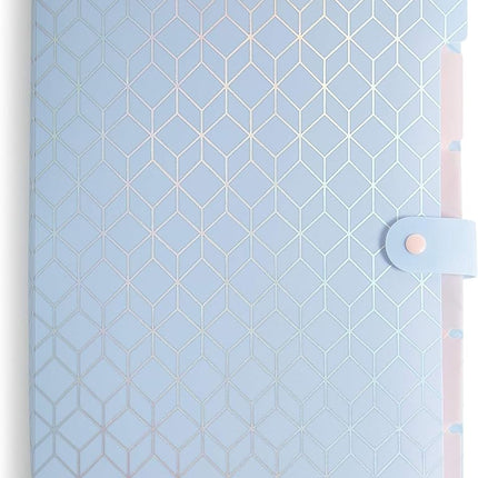 U Brands Fashion Expanding File Folder, Poly 5-Pocket Folder, Elevated Patterns, 3 Pack (3450U01-12)