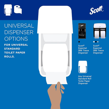Scott® Professional Standard Roll Bathroom Tissue (04460), 2-Ply, White, (80 Rolls or Pack of 80)