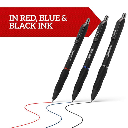 Sharpie S-Gel | Gel Pens | Medium Point (0.7mm) | Black Ink | 12 Count