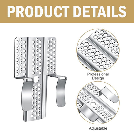 moonoom 32 Pack Drywall Repair Clips, 1/2 inch Drywall Fastener Clip with 64 Screws, Stainless Steel Wall Patch Clips for Damaged Walls Repairing