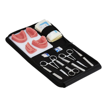 Dentistry Suture Kit | Complete Suturing Kit Including 4 Suture Pads | Perfect Dentist Gifts | 6 Quality Dental Suture Tools | Suturing Practice | OSCE Dentistry | Perfect Suture Material