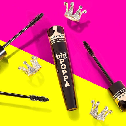 Wet n Wild Big Poppa Mascara, Blackest Black, 8ml