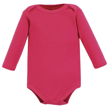 Hudson Baby unisex-baby Cotton Long-sleeve Bodysuits, Girl Dogs 7-pack, Preemie