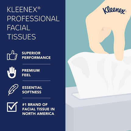Pañuelos faciales KLEENEX* 21270 - 36 cubos x 95 hojas blancas, 2 capas