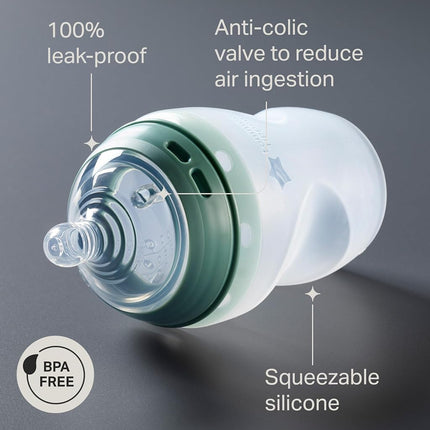 Tommee Tippee Natural Start Baby Bottle Silicone Breast-Like Teat 0m+ 260ml