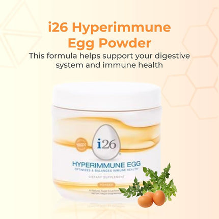 IgY Nutrition i26 Hyperimmune Egg 140 grams Pwdr