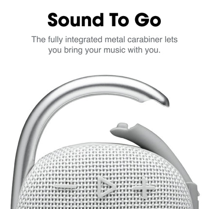 Auriculares internos BL Clip 4 - Mini altavoz Bluetooth portátil, gran sonido y graves expresivos, mosquetón integrado, resistente al agua y al polvo IP67 10 horas