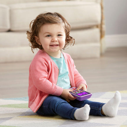 Teléfono con emojis Chatea y cuenta de LeapFrog, morado