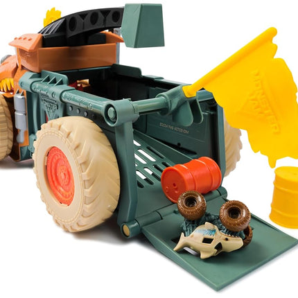 Monster Jam Mini Jam, Megalodon Mad Hog Chomper and Monster Truck, Fun Cleanup and Storage, Kids’ Toy Gifts for Boys and Girls Aged 3 and Up