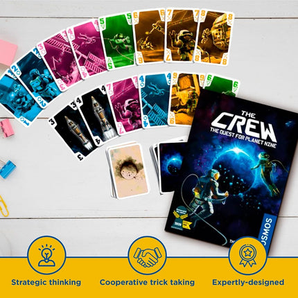 Thames & Kosmos | 691868 | The Crew: The Quest For Planet Nine | Cooperative Trick Taking Game | 50 Different Missions | 3-5 Players | Ages 10+