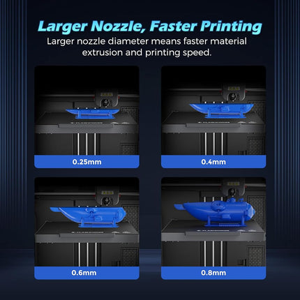 FLASHFORGE Adventurer 5M Pro Nozzle, 0.4mm 280℃ High Flow 32mm³/s Nozzle for Stable High-Speed Printing, Adventurer 5M Hotend, 3S Quick-Detachable Nozzle