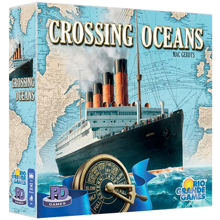 RIO Grande Games ACH Crossing Oceans - Economic Themed Board Game, 19th Century Maritime Strategy Board Game, PD Games, Rio Grande Games, for Ages 14+, 2-4 Players, 45-90 Minute Playing Time